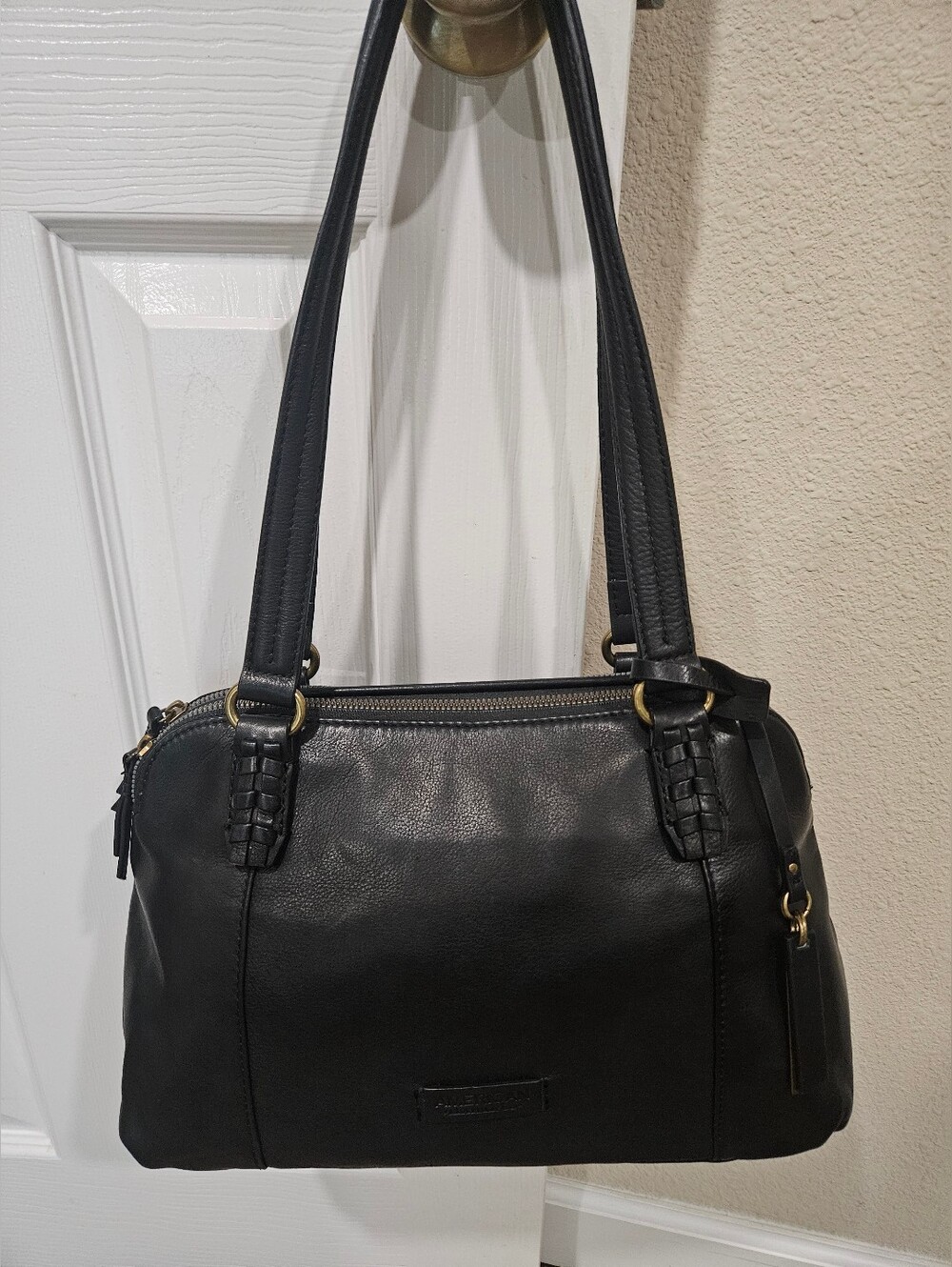 American Leather Co. Poppy Double Zip Satchel
